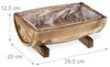 Relaxdays Holz Blumenkasten 2er Set Bild 5