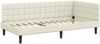 vidaXL Eckbettgestell mit Kopfteil Creme 100 cm x 200 cm Samt 42016445 Bild 4