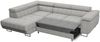 Ecksofa Caris mit Schlaffunktion und einstellbare Kopfstützen, Cord Stoff, Wohnlandschaft mit Bettkasten, Couch, Sofa, Bettsofa (Grün (Poso 014), Ecksofa Links) Bild 3