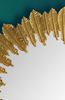 Wandspiegel Federn 68 cm Metall Design Hängespiegel Gold, Eisen Dekospiegel Rund, Spiegel Wand Groß, Flurspiegel Garderobenspiegel Modern Bild 5