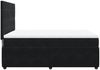 vidaXL Boxspringbett mit Matratze Schwarz 140x200 cm Samt 3292360 Bild 5