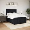 vidaXL Boxspringbett mit Matratze Schwarz 140x200 cm Samt 3292360 Bild 3