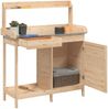 vidaXL Pflanztisch mit Schrank 110,5x45x124,5 cm Massivholz Tanne 156343 Bild 5