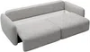 Vente-unique - VOPOZA Sofa Stoff Grau - B 103 cm x H 87 cm x L 238 cm Bild 5