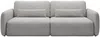 Vente-unique - VOPOZA Sofa Stoff Grau - B 103 cm x H 87 cm x L 238 cm Bild 2