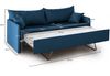 Dmora 3-Sitzer Schlafsofa Avellana, Schlafsofa fürs Wohnzimmer, gepolstert, abnehmbar, 100 % Made in Italy-Qualität, 205x86 h80 cm, Blau Bild 3