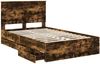 vidaXL Bettrahmen Geräucherte Eiche 120 x 200 cm Ingenieurs Holz 3409486 Bild 5