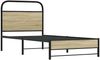 vidaXL Bettgestell ohne Matratze 75x190 cm Sonoma-Eiche Holzwerkstoff 4100418 Bild 3