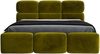 Polsterbett MAROKO 140x200 ohne Matratze mit Bettkasten und Lattenrost. Farbe: Olive 9 Bild 3