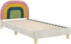 vidaXL Kinderbettgestell mit Kopfteil Creme 80 x 200 cm Samt 42011008 Bild 4