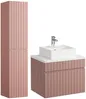 Vente-unique - SATARA Bathroom furniture set Holz, Platte Puderrosa - B 46 cm x H 46 cm x L 60 cm Bild 2