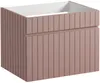 Vente-unique - SATARA Bathroom furniture set Holz, Platte Puderrosa - B 46 cm x H 46 cm x L 60 cm Bild 4