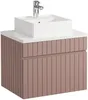 Vente-unique - SATARA Bathroom furniture set Holz, Platte Puderrosa - B 46 cm x H 46 cm x L 60 cm Bild 3