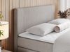 Boxspringbett KING DOREN, mit zwei Bettkästen und einer Multipocket-Matratze - 200x200 - Beige Stoff - H4 Bild 3