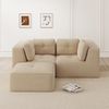 2-Sitzer modulares Ecksofa H 69 x T 208 x B 177 cm aus Cord in Beige, erweiterbar Bild 3