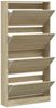 vidaXL Schuhschrank mit 4 Klappen Sonoma-Eiche 80x21x163,5 cm 3214366 Bild 5