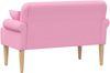 vidaXL Zweisitzer mit Knopfheftung Rosa 120 x 65 x 79 cm Stoff 42041820 Bild 5