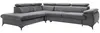 Vente-unique - SAMARA Sofa SamtStoff Grau - B 221 cm x H 75 cm x L 275 cm Bild 3