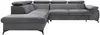 Vente-unique - SAMARA Sofa SamtStoff Grau - B 221 cm x H 75 cm x L 275 cm Bild 2