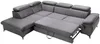 Vente-unique - SAMARA Sofa SamtStoff Grau - B 221 cm x H 75 cm x L 275 cm Bild 4