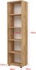 Bücherregal Vara 178x49x30 cm Eiche-Optik [en. casa] Bild 4