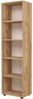 Bücherregal Vara 178x49x30 cm Eiche-Optik [en. casa] Bild 3