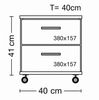 Rollcontainer Schubcontainer Container kernbuche Nachtschrank - (2177) Bild 2