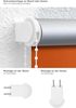 Lysel Outlet - Verdunkelungsrollo Thermo Rotorange, (B x H) 82.50cm x 175cm in orange/rotorange Bild 3