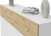 Kommode >BELM 4< in Brillantweiß-Artisan Eiche - 163x115x42cm (BxHxT) Bild 5