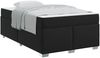 vidaXL Bettrahmen mit Matratze Schwarz 120 x 200 cm Stoff 3399234 Bild 3