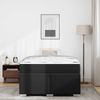 vidaXL Bettrahmen mit Matratze Schwarz 120 x 200 cm Stoff 3399234 Bild 4
