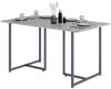 Esstisch Merido Grau/Marmor-Weiß 140 x 80 cm Vicco Bild 5