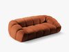 Micadoni Sofa Diana 3-Sitzer Strukturierter Samtstoff Terrakotta Bild 3