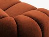 Micadoni Sofa Diana 3-Sitzer Strukturierter Samtstoff Terrakotta Bild 5
