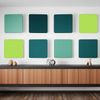Rheinland Möbel FocusWall WAQ0303 – Quadratischer Akustik-Wandabsorber 30×30 cm in Stofffarbe Madura inkl. Montage-Set - Made in Germany - Klasse A, Stoffbezug, schwer entflammbar Bild 4