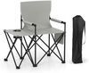 2er Set Strandstuhl faltbarer Picknickstuhl mit 5 Positionen verstellbarer Rückenlehne mit Armlehnen Grau Bild 1