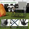 2er Set Strandstuhl faltbarer Picknickstuhl mit 5 Positionen verstellbarer Rückenlehne mit Armlehnen Grau Bild 3