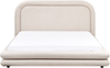 Wasserbett Kunstleinen LAVARDENS 160 x 200 cm Hellbeige Bild 4