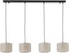 Brilliant Leuchten No. 99482-09 Pendelleuchte Odar 4-flammig E27 schwarz beige Bild 3