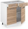 Küchenunterschrank R-Line Sonoma 80 cm , AP Anthrazit Vicco Bild 4