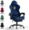 Huracan Gaming-Stuhl Massage Gaming Sessel mit Fußstütze 90-135° Rückenlehne einstellbar, Bürostuhl Ergonomisch,Verstellbarem Lenden- & Kopfkissen,mit Fußstütze Bild 4