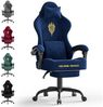 Huracan Gaming-Stuhl Massage Gaming Sessel mit Fußstütze 90-135° Rückenlehne einstellbar, Bürostuhl Ergonomisch,Verstellbarem Lenden- & Kopfkissen,mit Fußstütze Bild 5