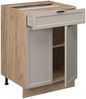 Küchenunterschrank Fame-Line GrauBeige 60 cm mit Schublade, ohne Arbeitsplatte Vicco Bild 4