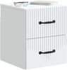 vidaXL Wandmontierter Nachttisch 2 pcs Weiß 34,5 x 33 x 40 cm 898976 Bild 2
