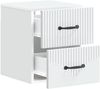 vidaXL Wandmontierter Nachttisch 2 pcs Weiß 34,5 x 33 x 40 cm 898976 Bild 4