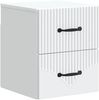 vidaXL Wandmontierter Nachttisch 2 pcs Weiß 34,5 x 33 x 40 cm 898976 Bild 3