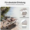 Casaria 'Malta' Sonnenliege, Aluminium creme Bild 5