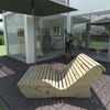 Relaxliege "Sigi" Gartenliege Massivholz Zirbe gerade 90cm Bild 2