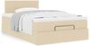 vidaXL Ottoman-Bett mit Matratze Creme 120x200 cm Stoff 3311454 Bild 4