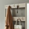 Garderobenständer Napinerg mit Spiegel und Schuhregal 185x98x34 cm Sandfarben [en. casa] Bild 2